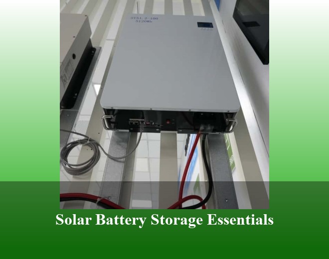 Solar Battery Storage Essentials